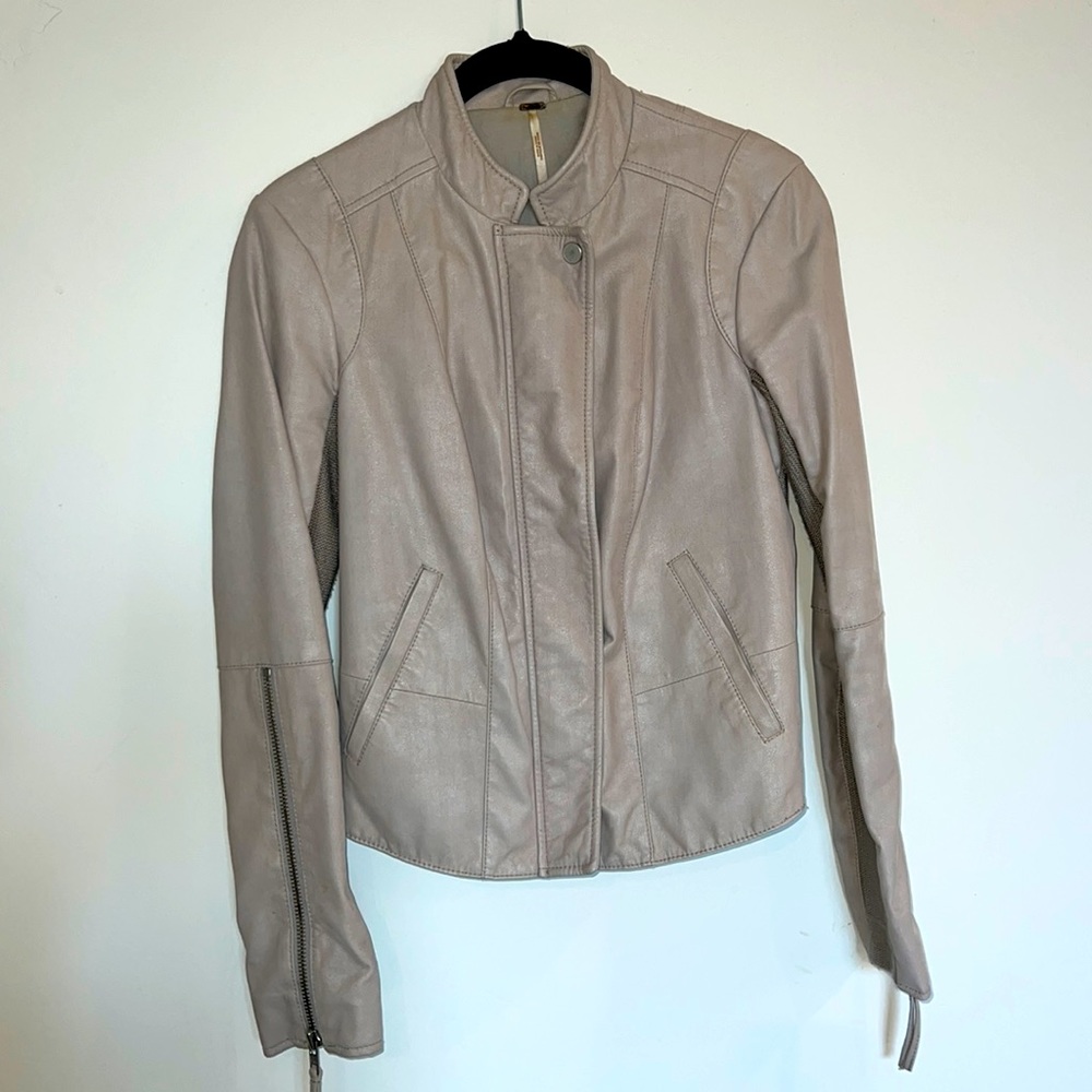 Free People Faux Leather Jacket